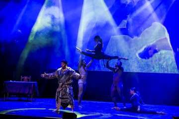 El Teatro de Telde rebosa de magia con el musical 'Al Revés en Navidad'/TA.